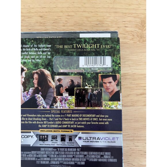 The Twilight Saga Breaking Dawn Part 2 DVD 2012 Romance Movie New Sealed - Picture 2 of 4